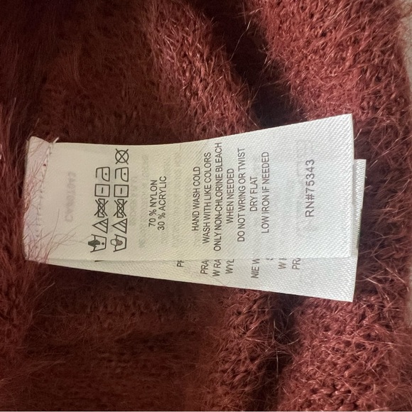 Fuzzy Scoop Neck Pullover Sweater - Picture 7 of 7